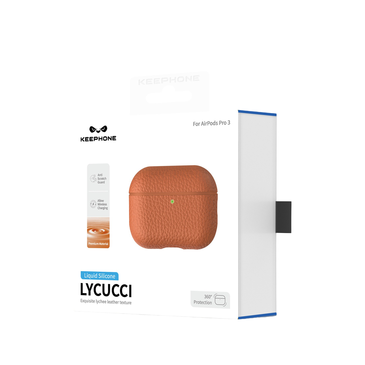 Keephone Apple Airpods Pro 3 (3.nesil) Lycucci Kılıf - Siyah