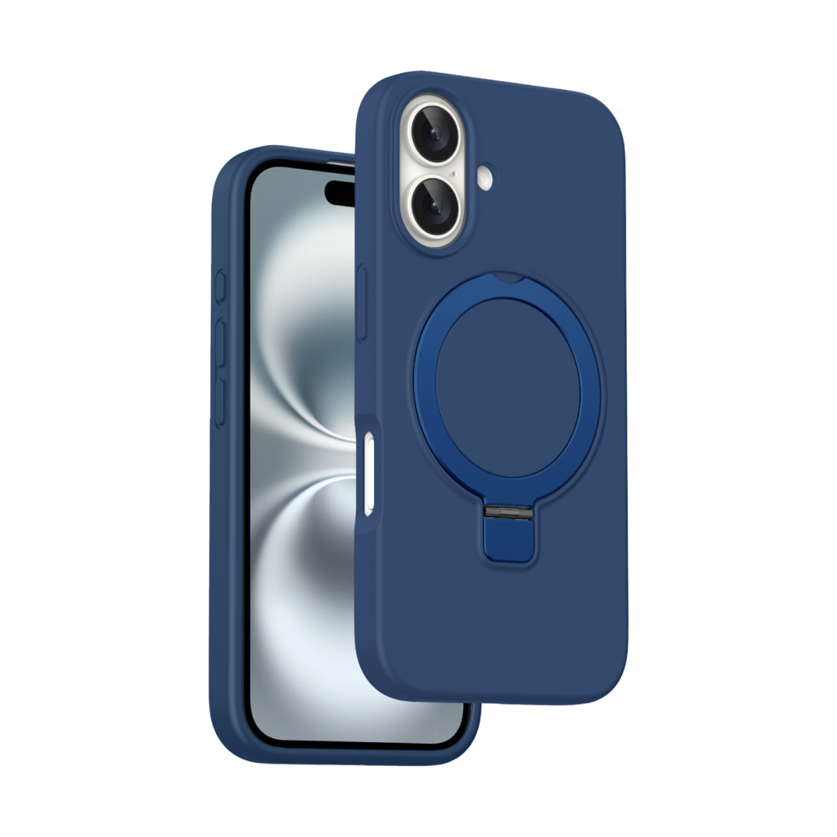 Keephone Apple iPhone 16 Magi Pro Standlı Magsafe Kapak - Mavi