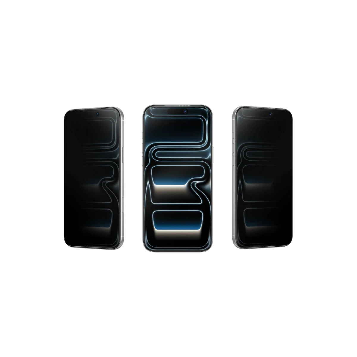 Keephone Apple iPhone 16 Pro Max EasyFit Hayalet Cam Ekran Koruyucu - Siyah