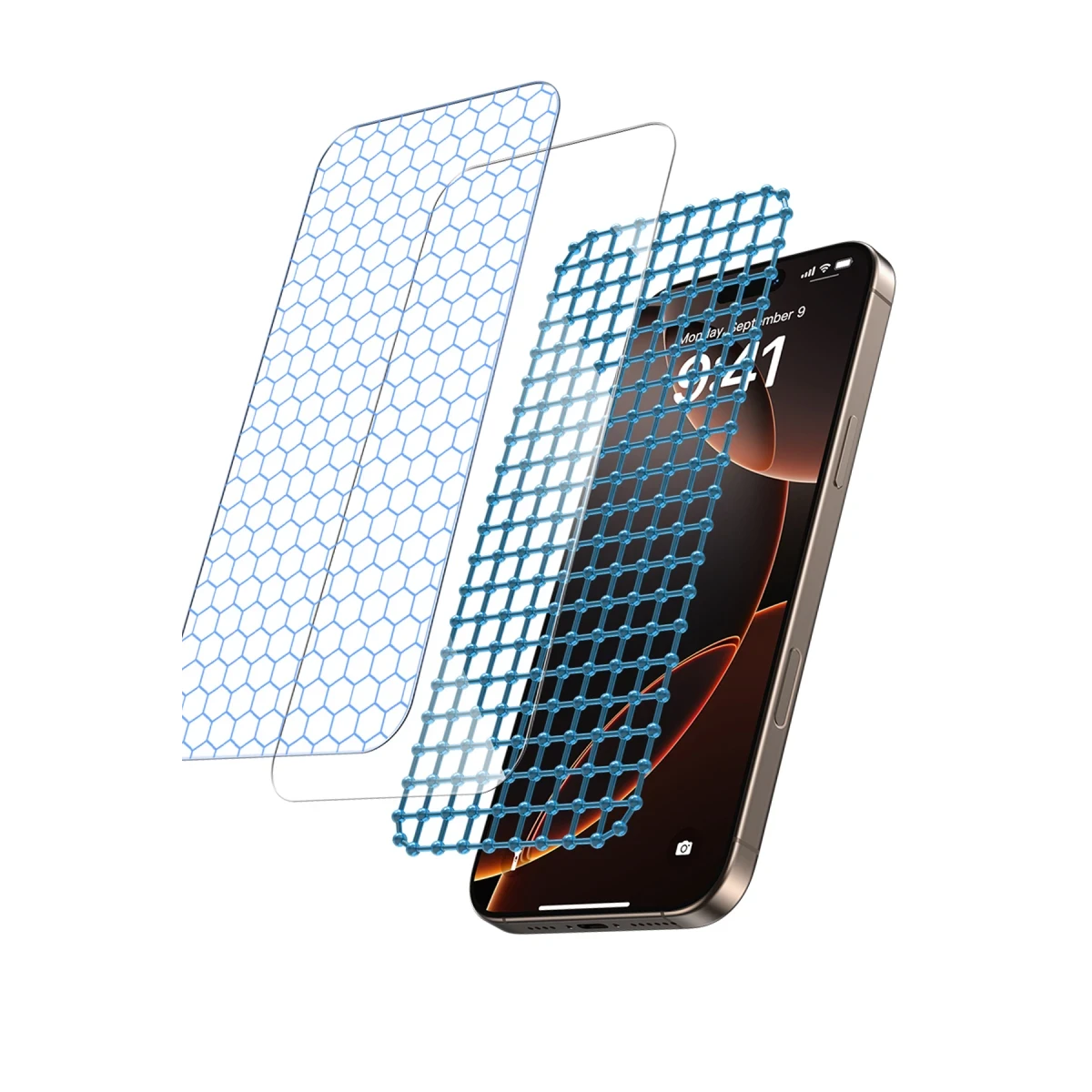 Keephone Apple iPhone 16 Pro Max Innova HD Cam Ekran Koruyucu - Şeffaf