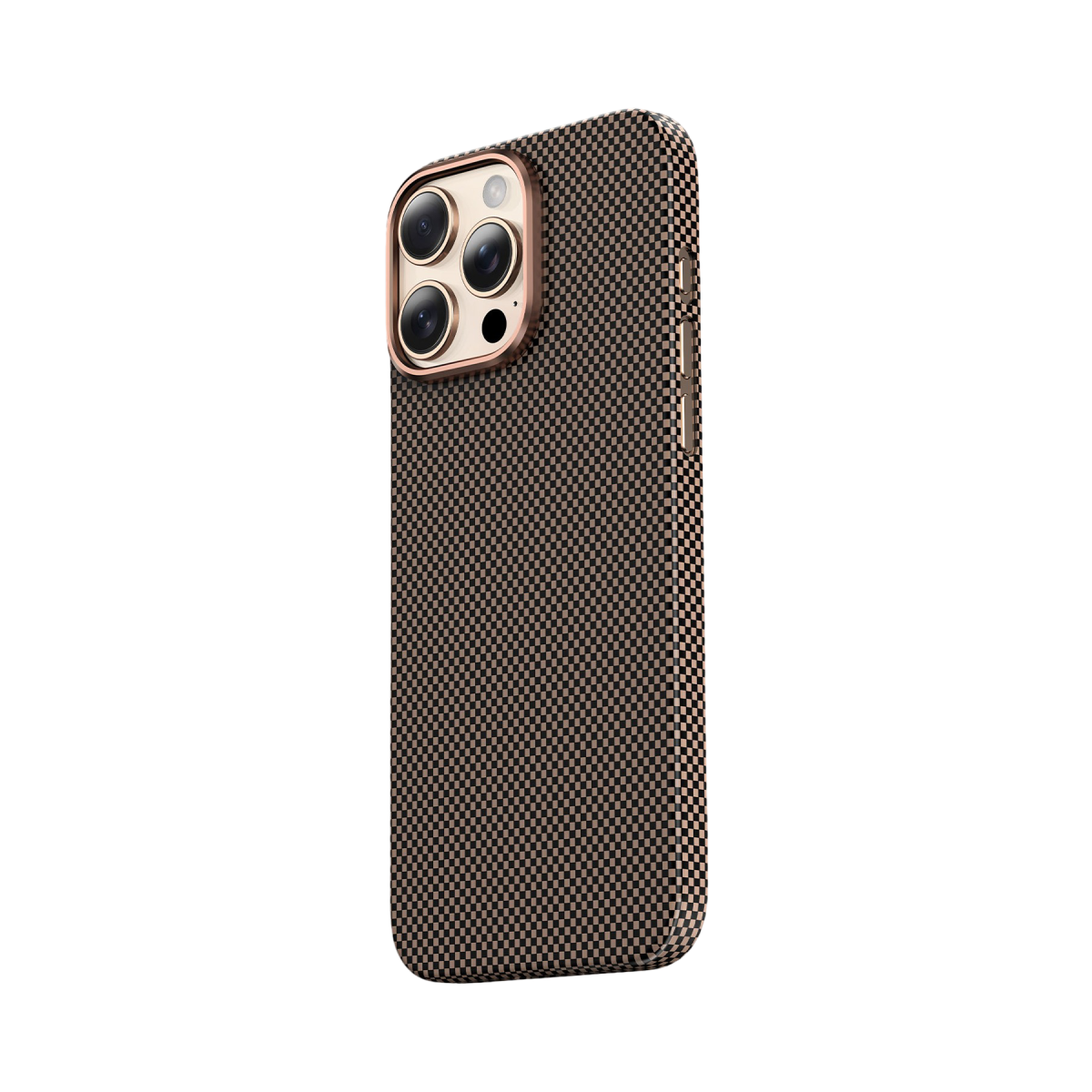 Keephone Apple iPhone 16 Pro Max Kevlar Norra Magsafe Kılıf - Bronz