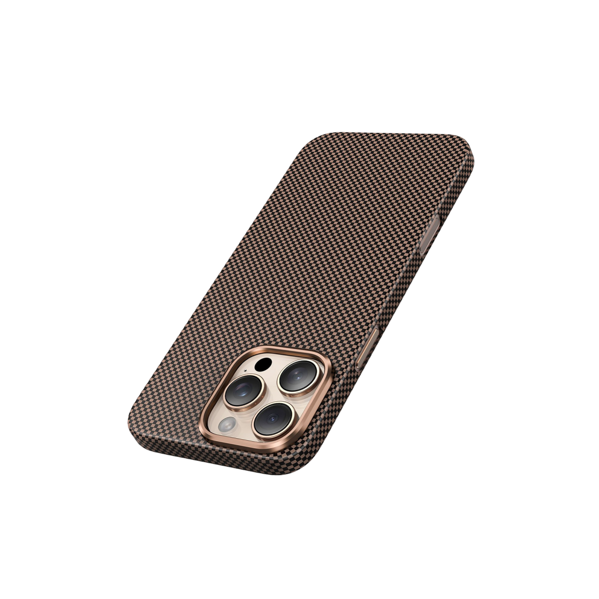 Keephone Apple iPhone 16 Pro Max Kevlar Norra Magsafe Kılıf - Bronz
