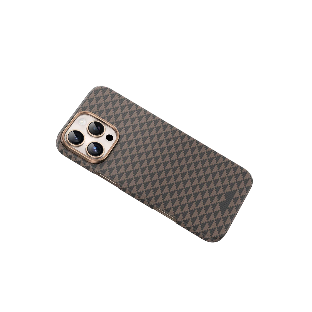 Keephone Apple iPhone 16 Pro Max Kevlar Paris Magsafe Kapak - Çöl Titanyum