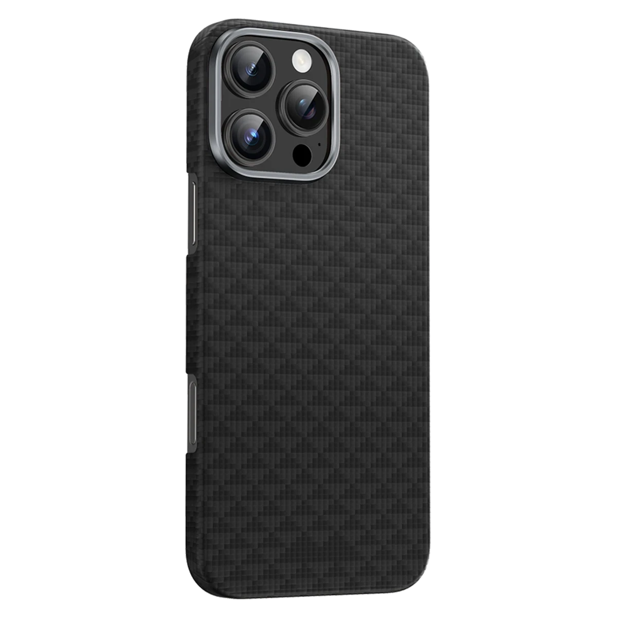 Keephone Apple iPhone 16 Pro Max Kevlar Paris Magsafe Kapak - Siyah