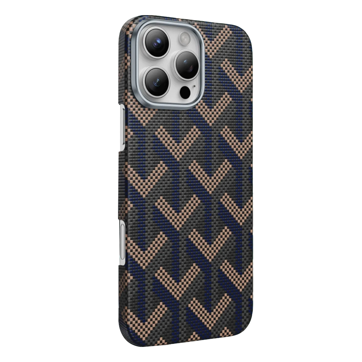 Keephone Apple iPhone 16 Pro Max Kevlar Prague Magsafe Kapak - Lacivert