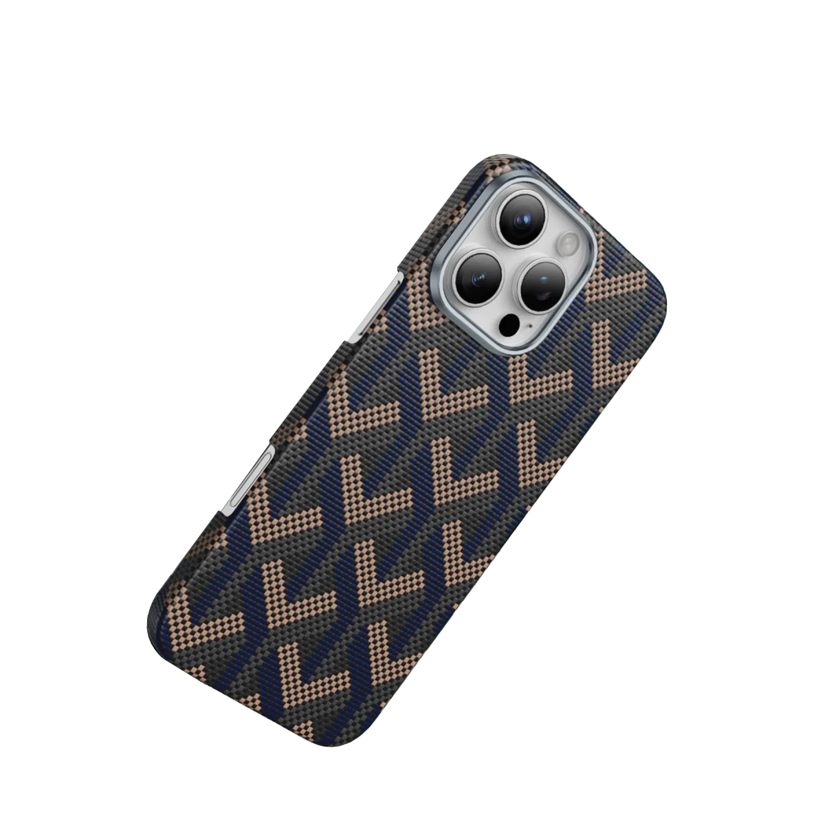 Keephone Apple iPhone 16 Pro Max Kevlar Prague Magsafe Kapak - Lacivert