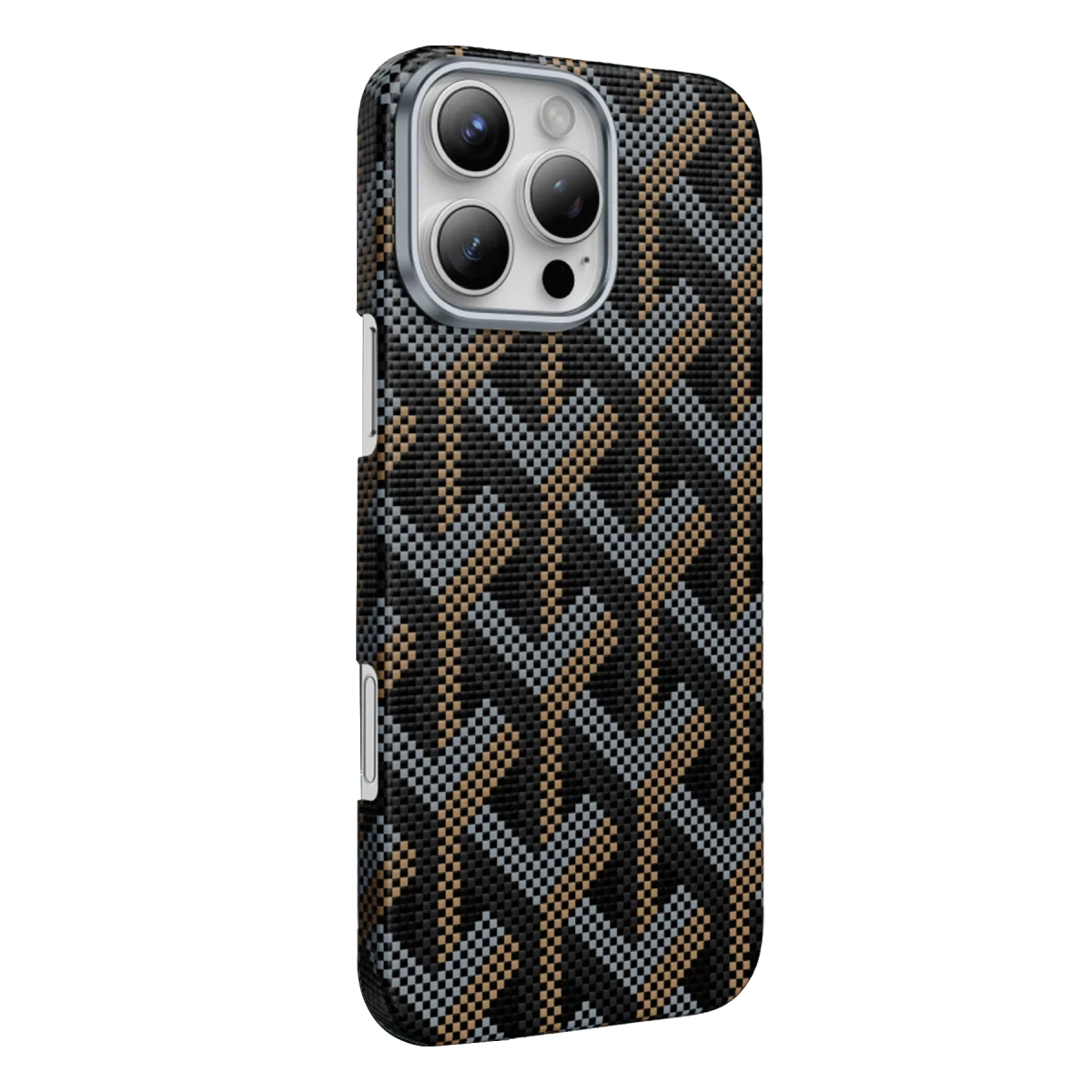 Keephone Apple iPhone 16 Pro Max Kevlar Prague Magsafe Kapak - Siyah