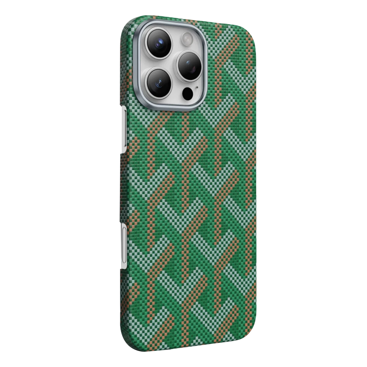 Keephone Apple iPhone 16 Pro Max Kevlar Prague Magsafe Kapak - Yeşil