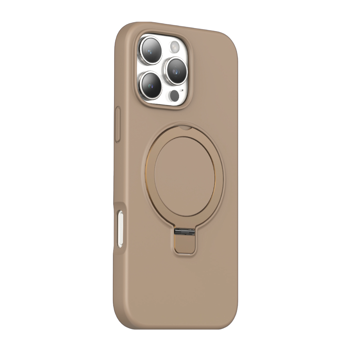 Keephone Apple iPhone 16 Pro Max Magi Pro Standlı Magsafe Kapak - Çöl Titanyum