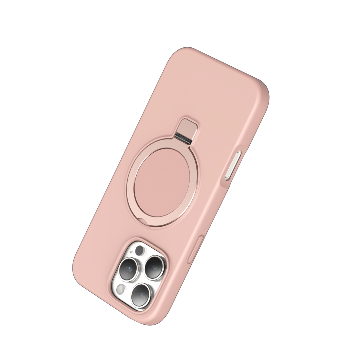 Keephone Apple iPhone 16 Pro Max Magi Pro Standlı Magsafe Kapak - Pembe