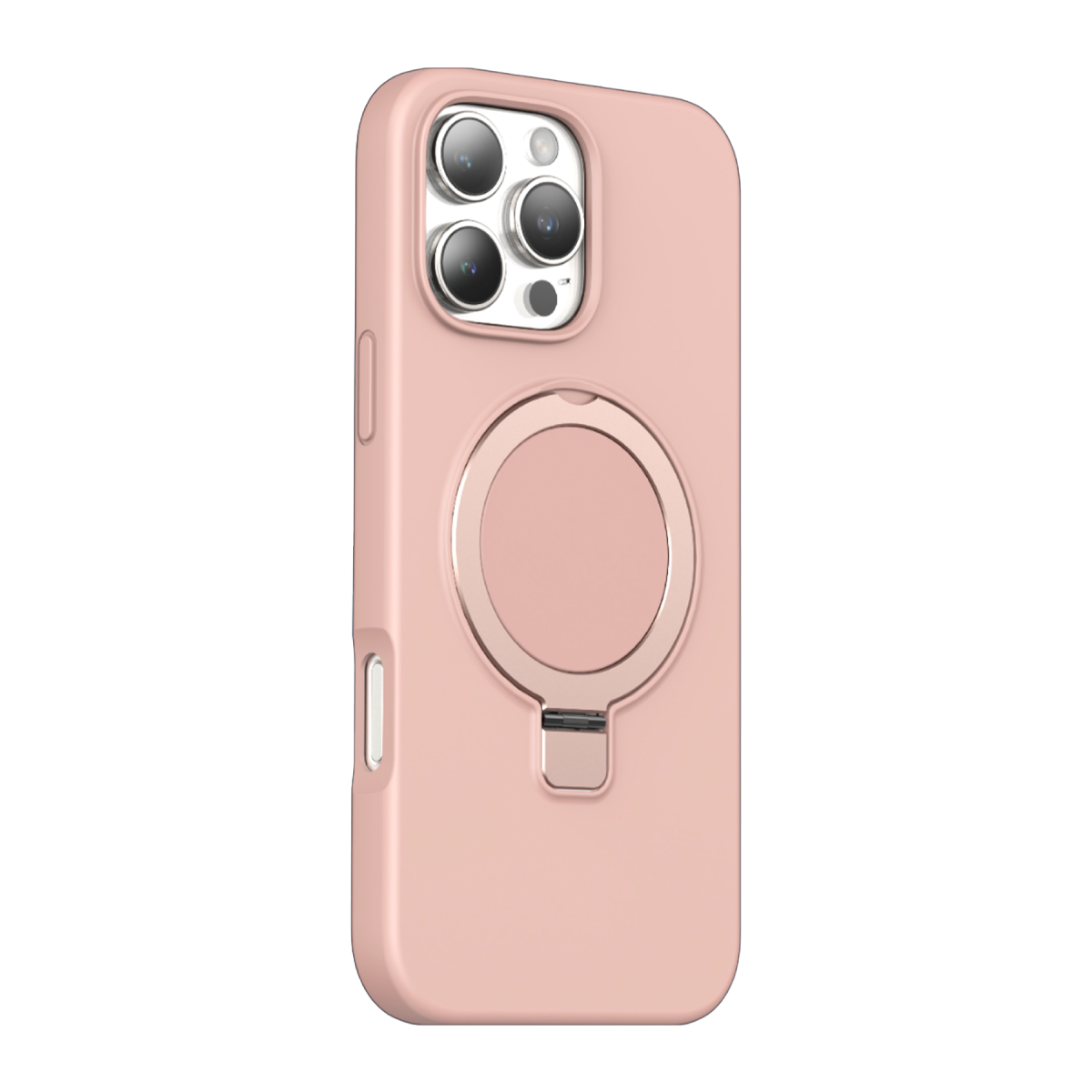 Keephone Apple iPhone 16 Pro Max Magi Pro Standlı Magsafe Kapak - Pembe