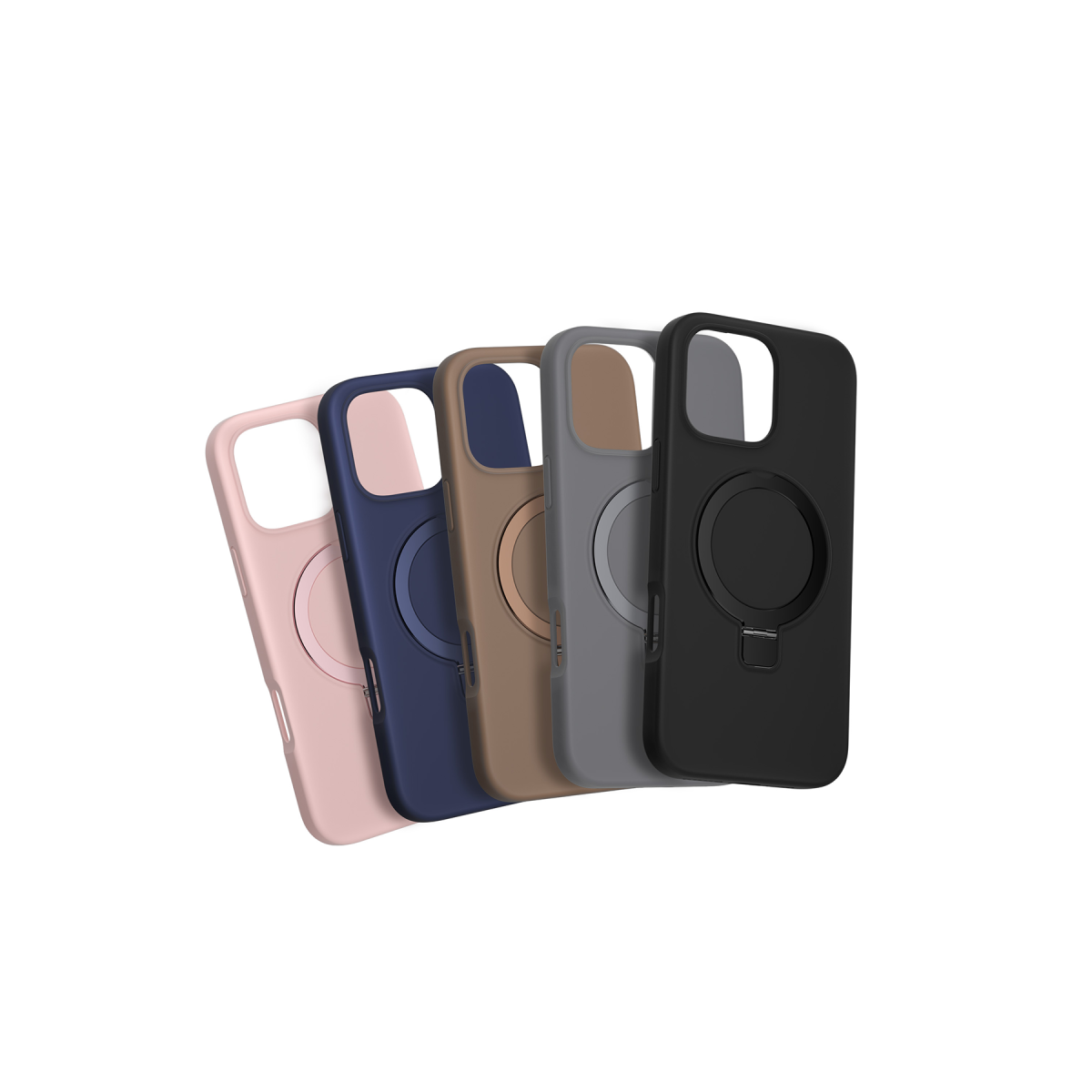 Keephone Apple iPhone 16 Pro Max Magi Pro Standlı Magsafe Kapak - Pembe