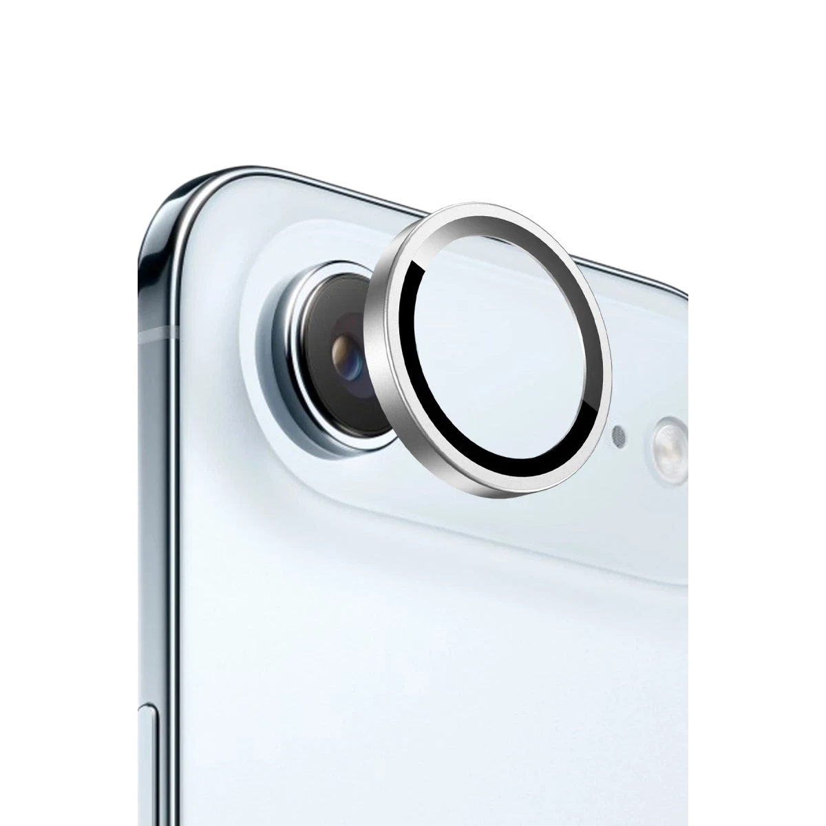 Keephone Apple iPhone 17 Air Bright PVD Metal Kamera Lens - Gümüş