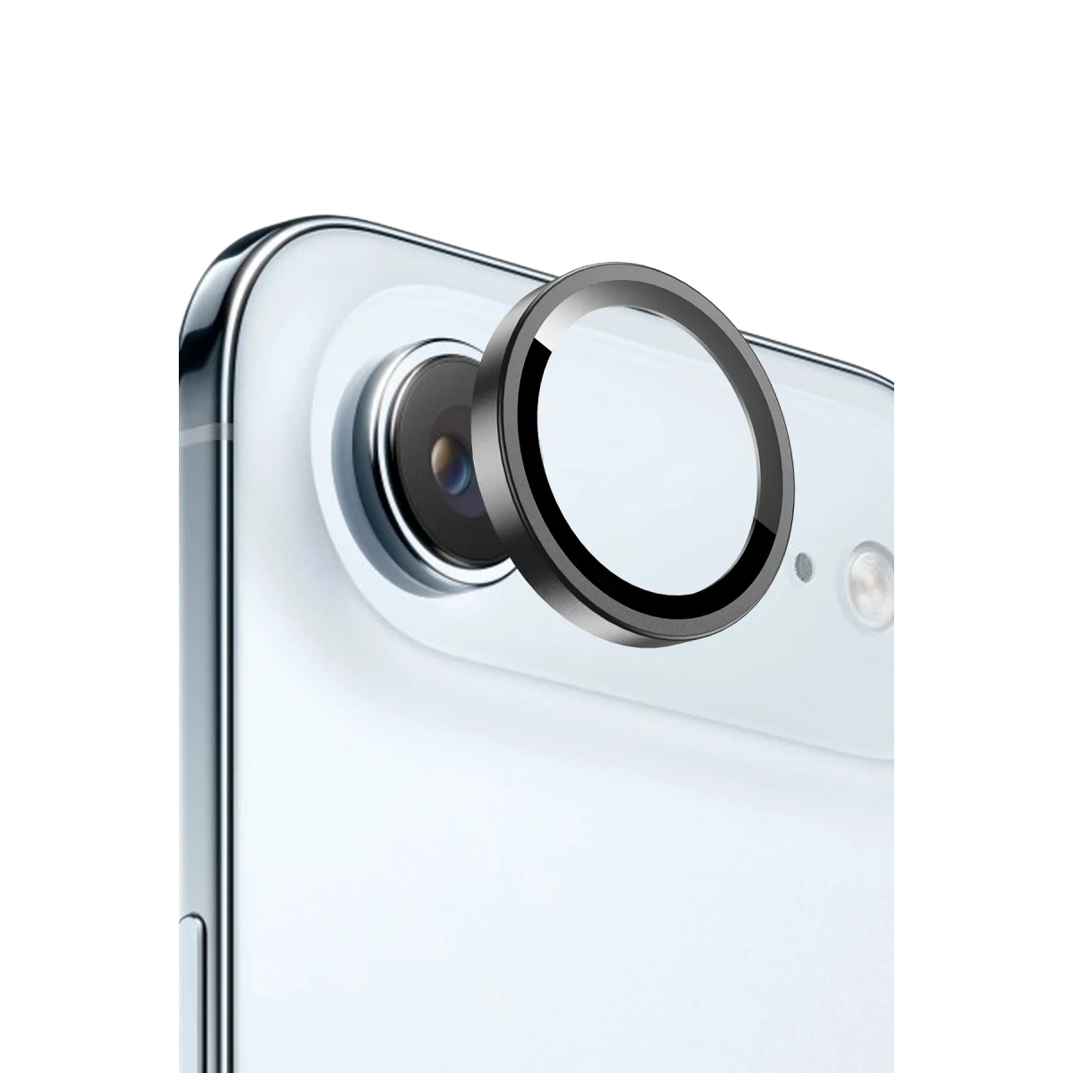 Keephone Apple iPhone 17 Air Bright PVD Metal Kamera Lens - Siyah