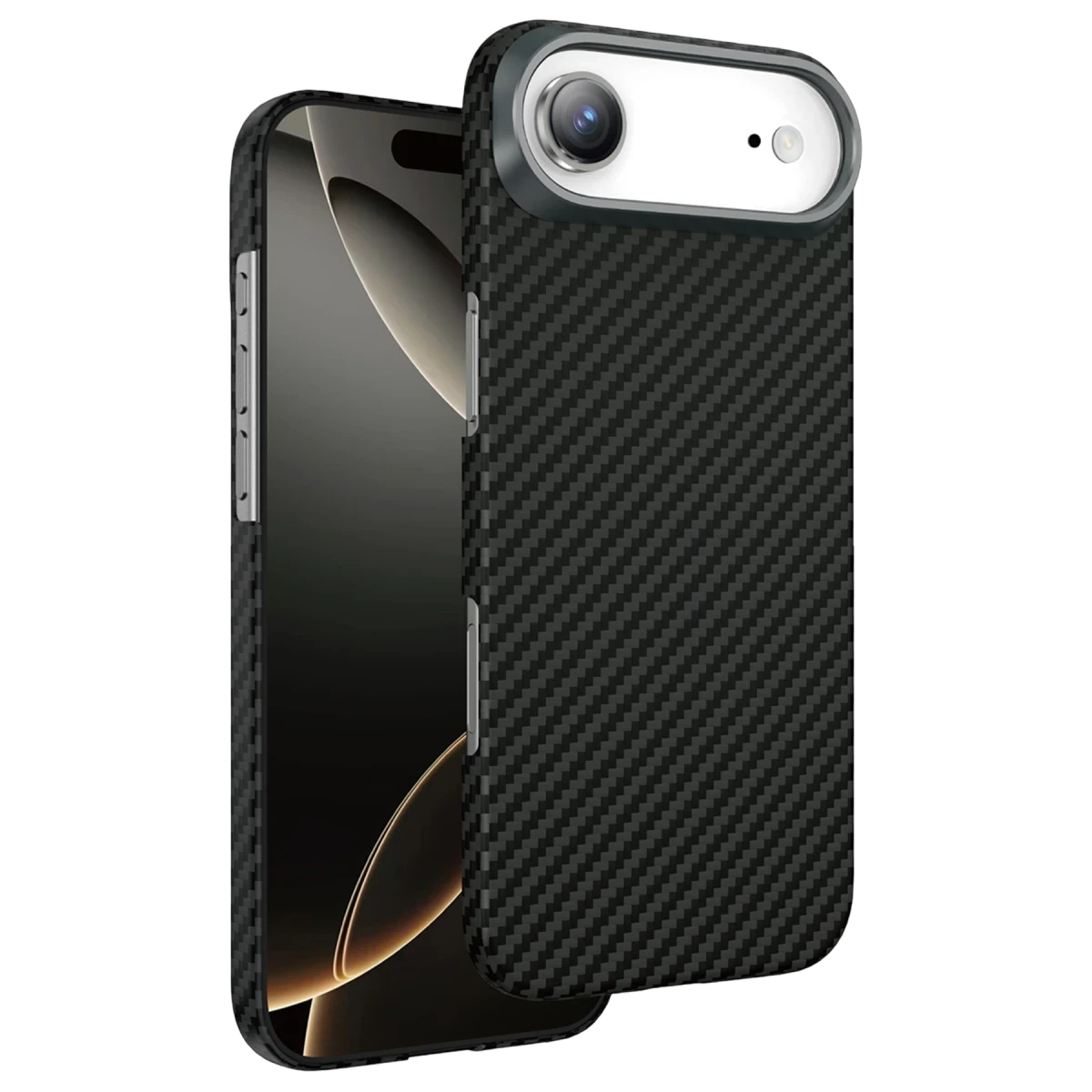 Keephone Apple iPhone 17 Air Kevlar Magsafe Kılıf - Siyah