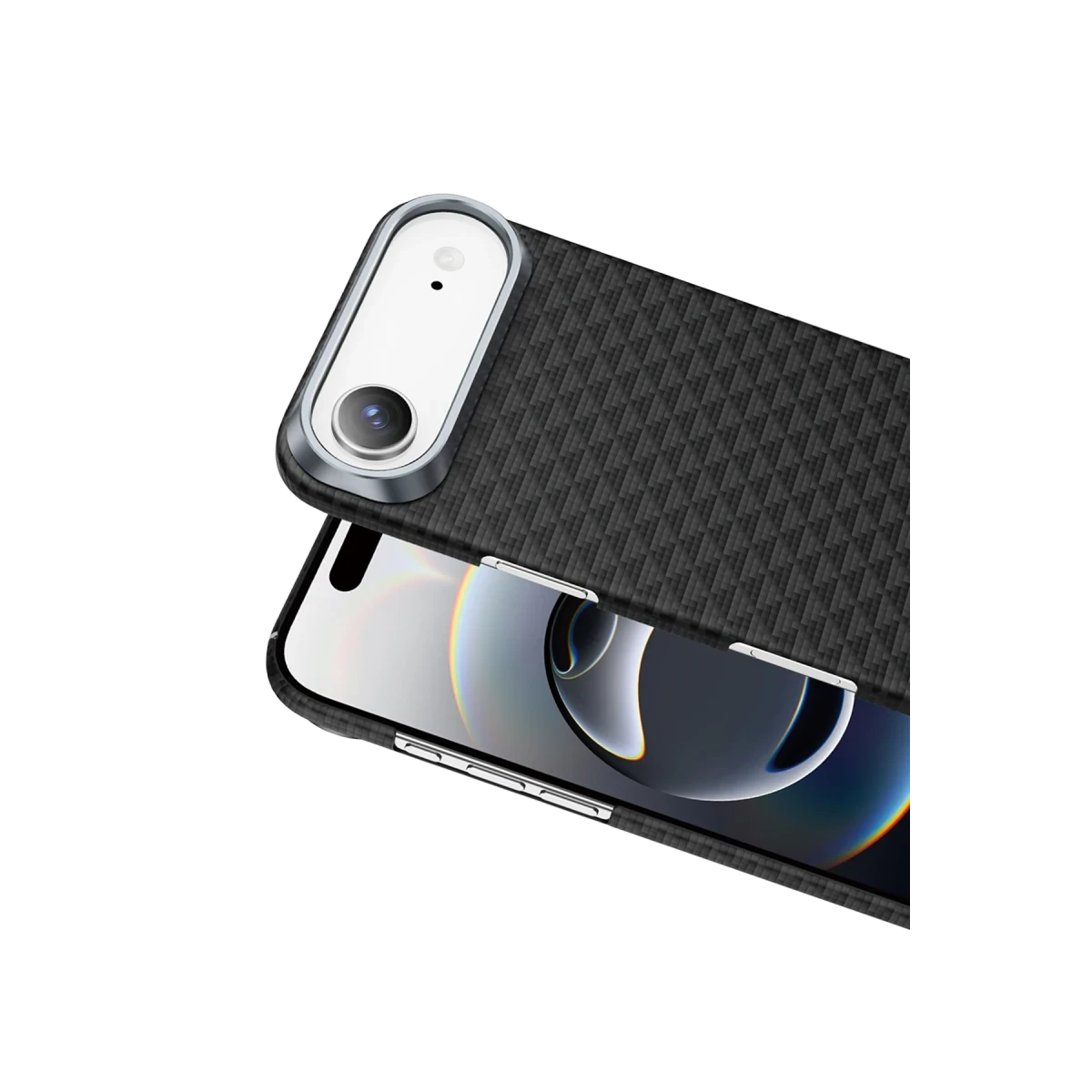 Keephone Apple iPhone 17 Air Kevlar Paris Magsafe Kapak - Siyah