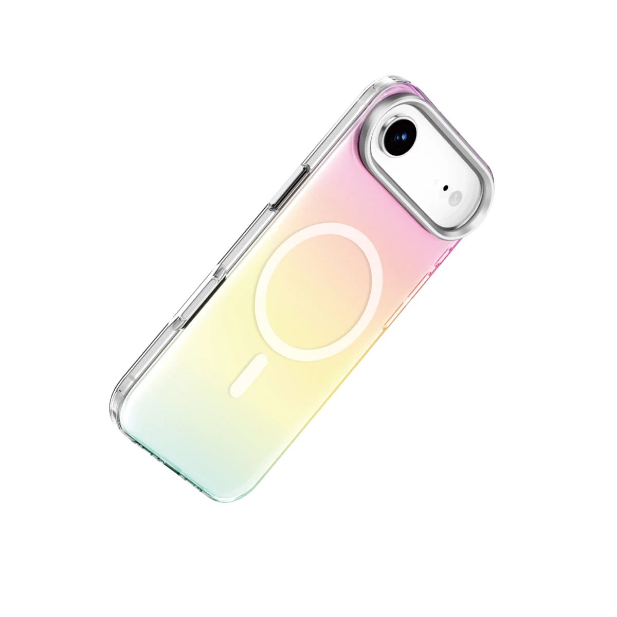 Keephone Apple iPhone 17 Air Rainbow Magsafe Kapak - Gümüş