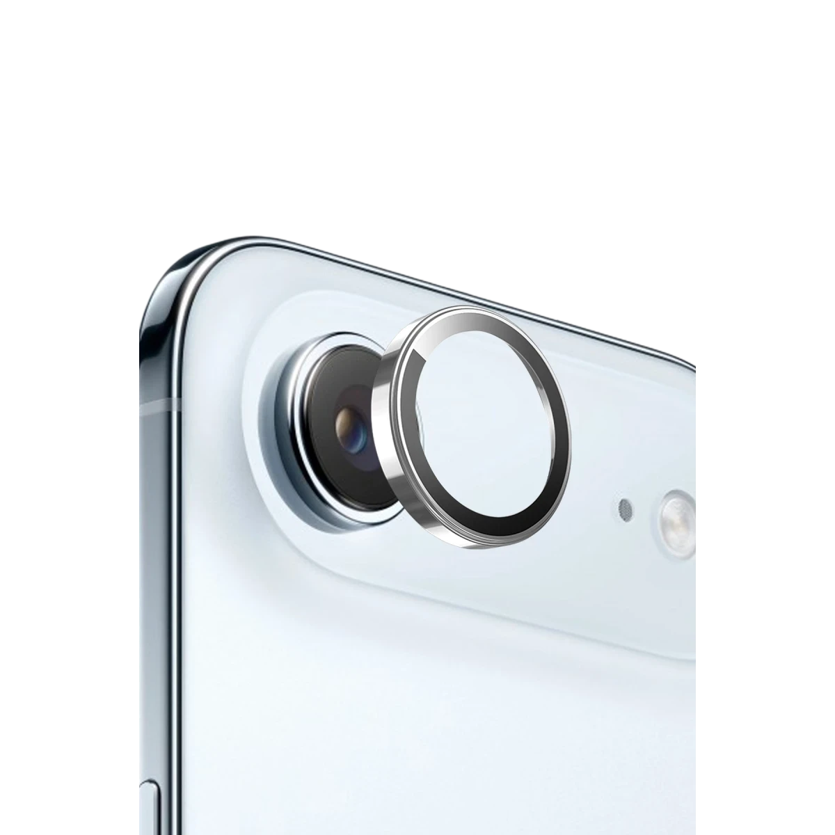 Keephone Apple iPhone 17 Air Sapphire PVD Kamera Lens - Gümüş