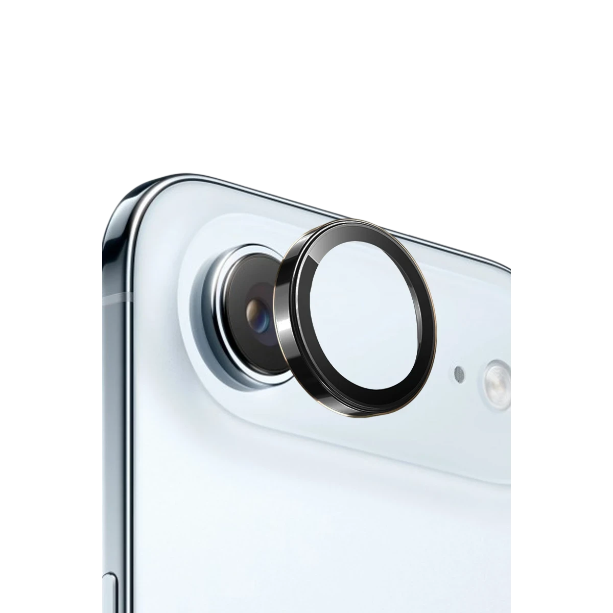 Keephone Apple iPhone 17 Air Sapphire PVD Kamera Lens - Siyah