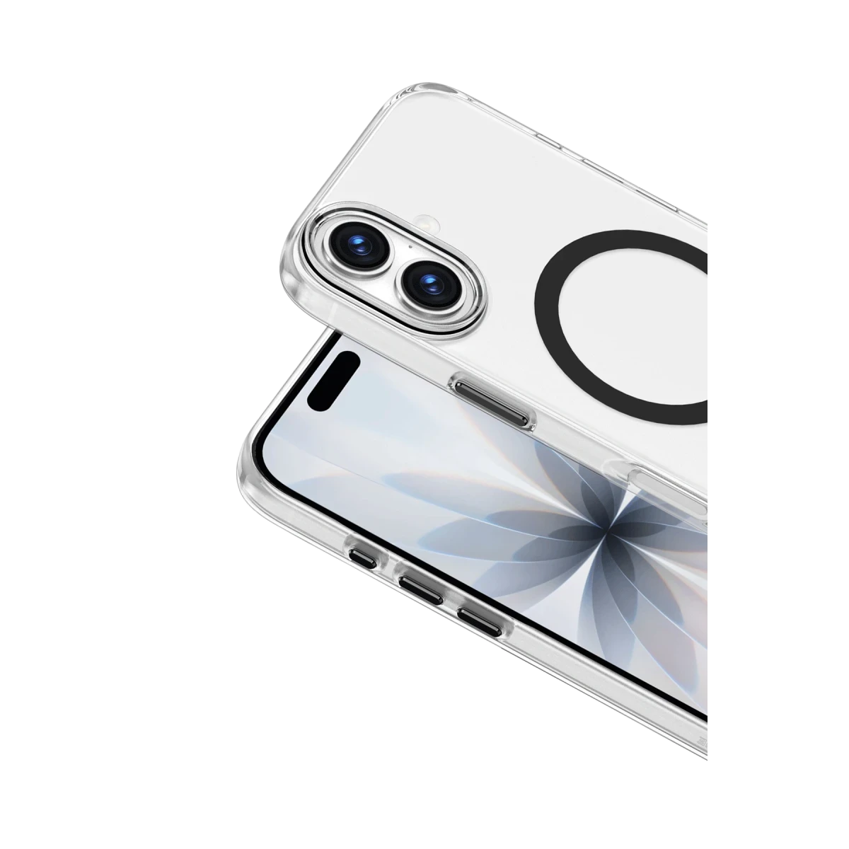 Keephone Apple iPhone 17 Aurora Şeffaf Magsafe Kılıf - Siyah