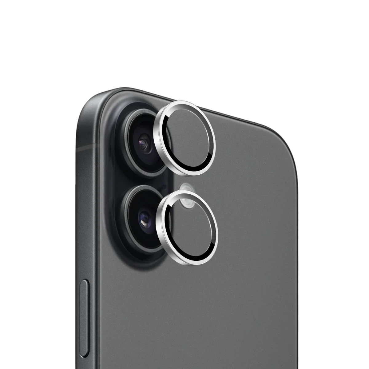 Keephone Apple iPhone 17 Bright PVD Metal Kamera Lens - Gümüş