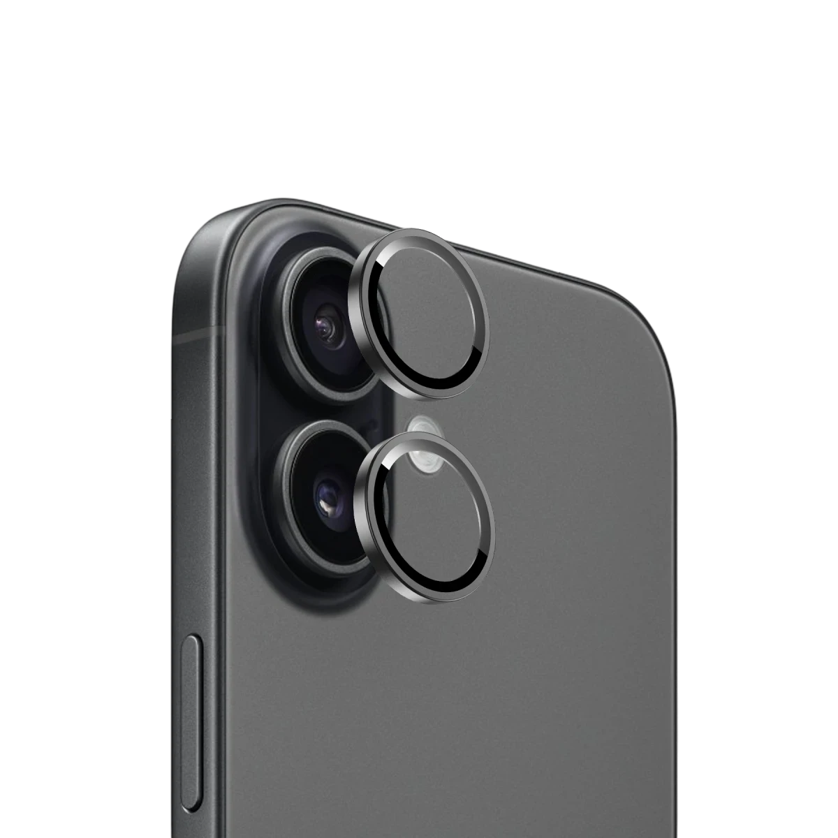 Keephone Apple iPhone 17 Bright PVD Metal Kamera Lens - Siyah
