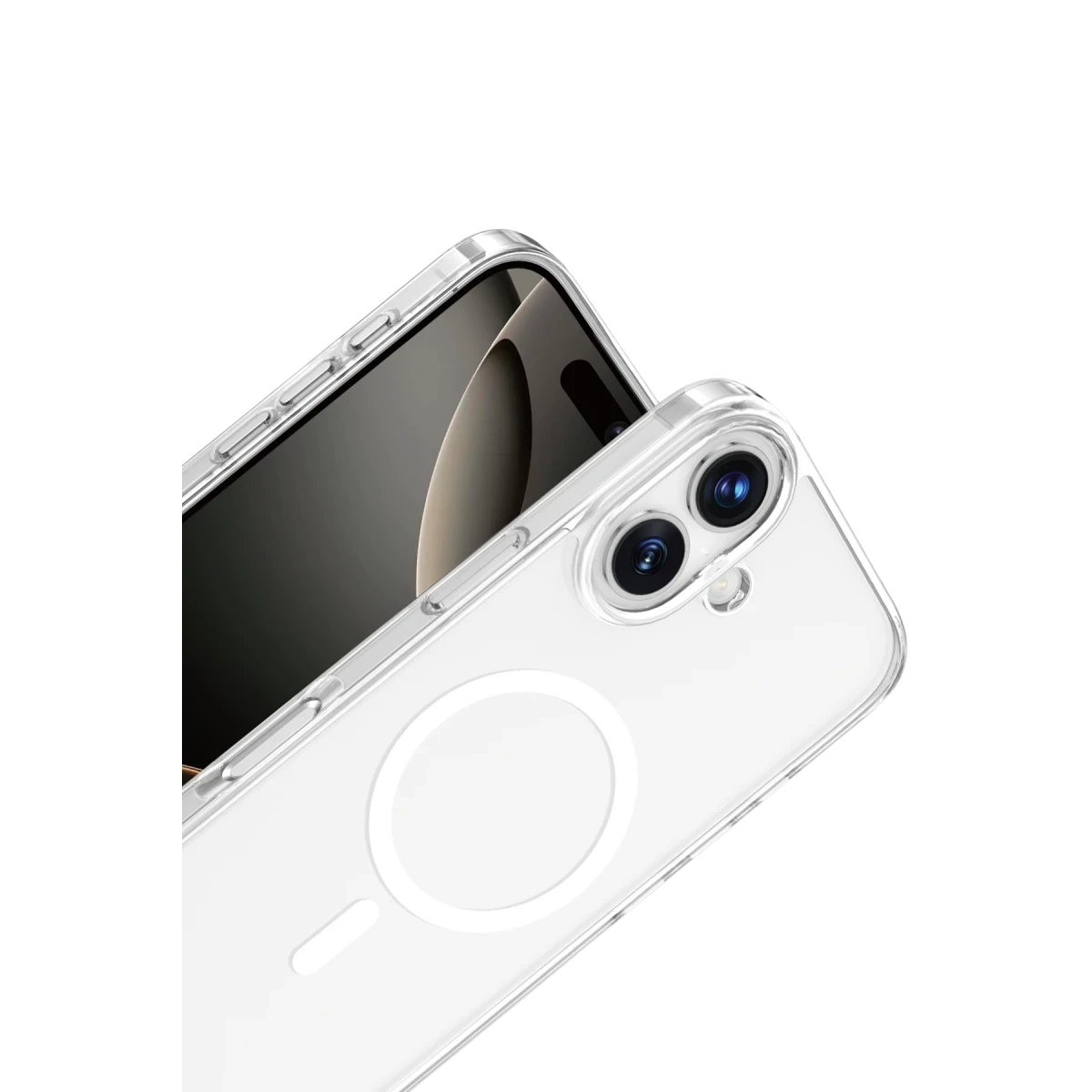 Keephone Apple iPhone 17 Glaze Magsafe Kapak - Şeffaf