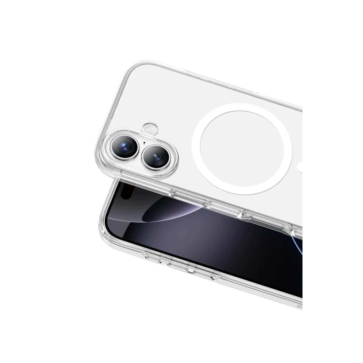 Keephone Apple iPhone 17 Non Yellow Şeffaf Magsafe Kılıf - Şeffaf