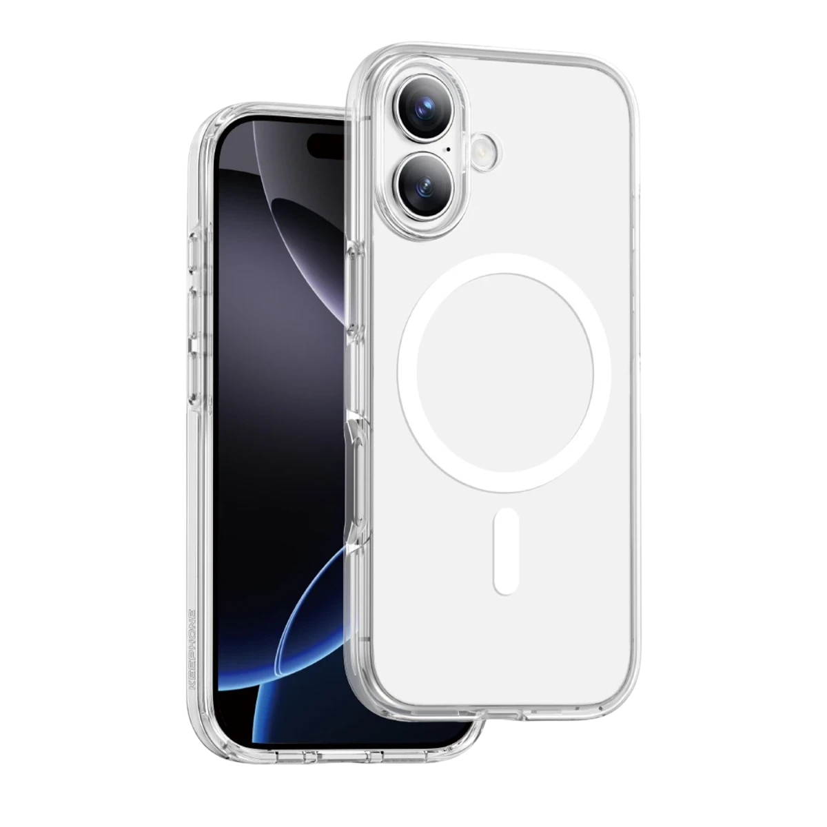 Keephone Apple iPhone 17 Non Yellow Şeffaf Magsafe Kılıf - Şeffaf