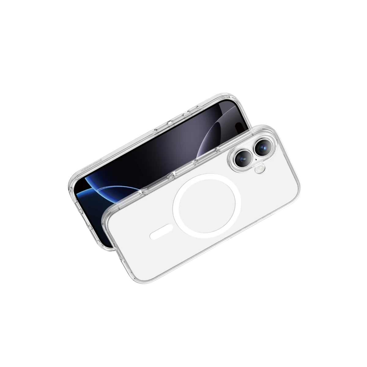 Keephone Apple iPhone 17 Non Yellow Şeffaf Magsafe Kılıf - Şeffaf