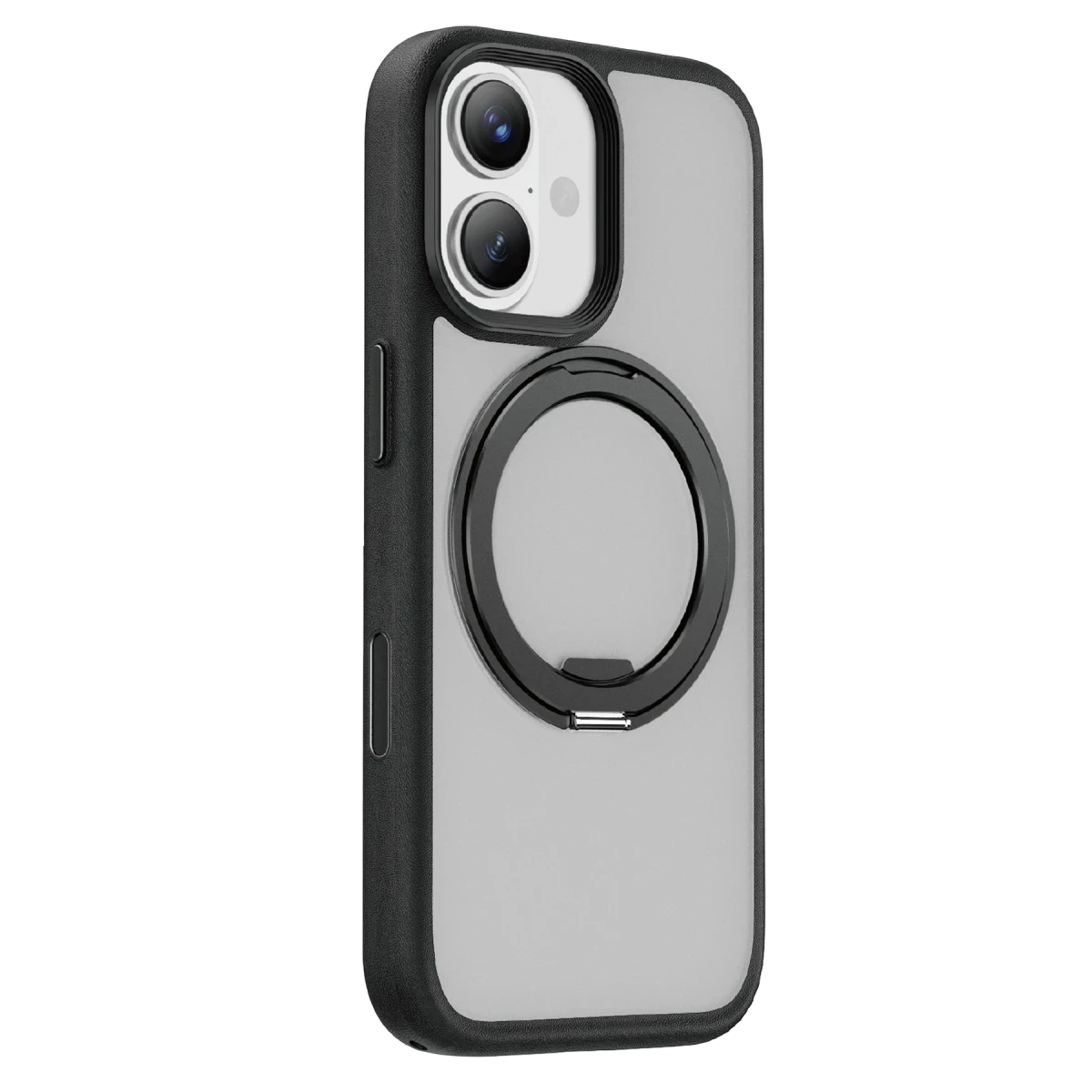 Keephone Apple iPhone 17 Omega Magsafe Standlı Kapak - Siyah