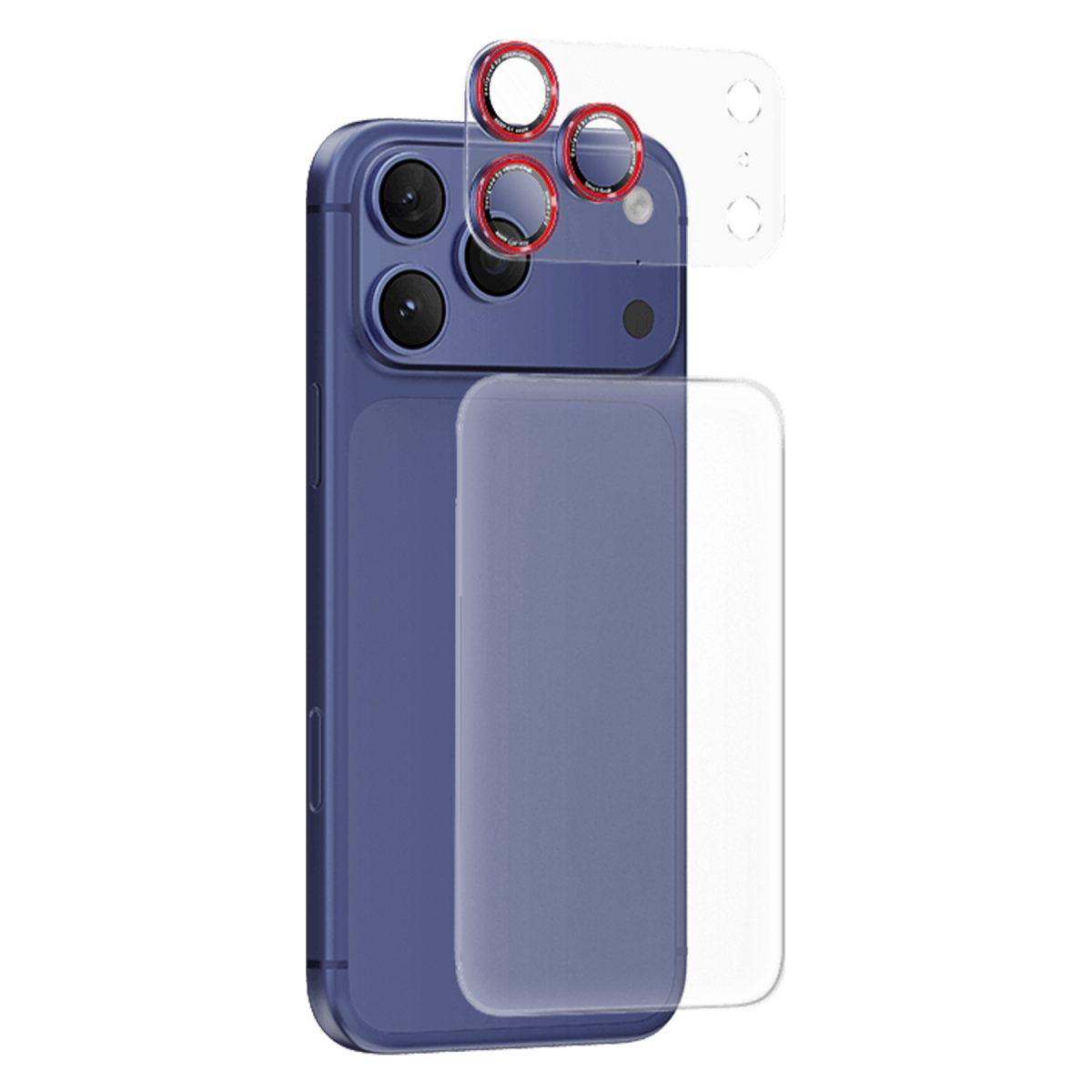 Keephone Apple iPhone 17 Pro Auralens Arka Film Ve Kamera Lens Koruyucu - Lacivert