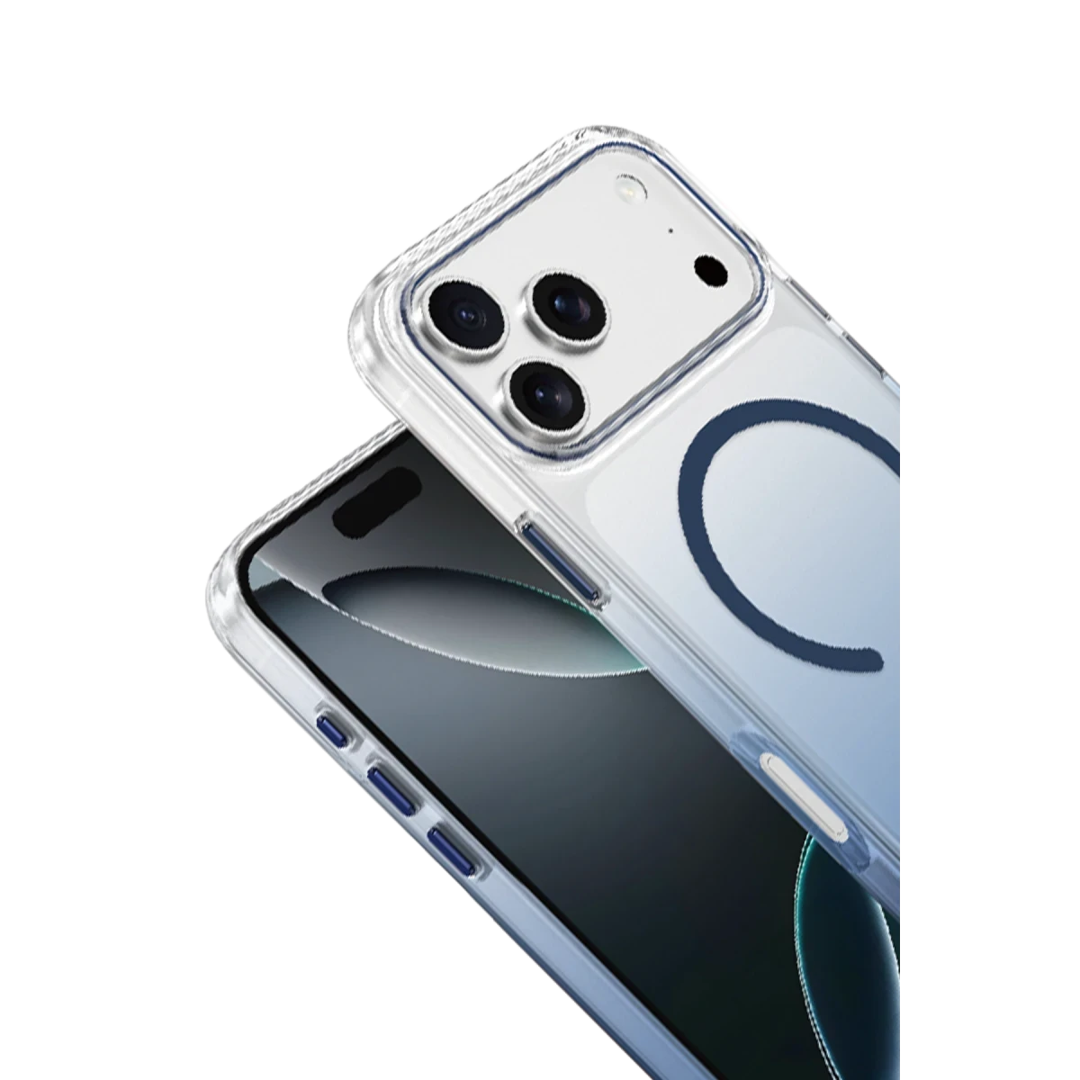 Keephone Apple iPhone 17 Pro Aurora Pro Magsafe Kılıf - Lacivert