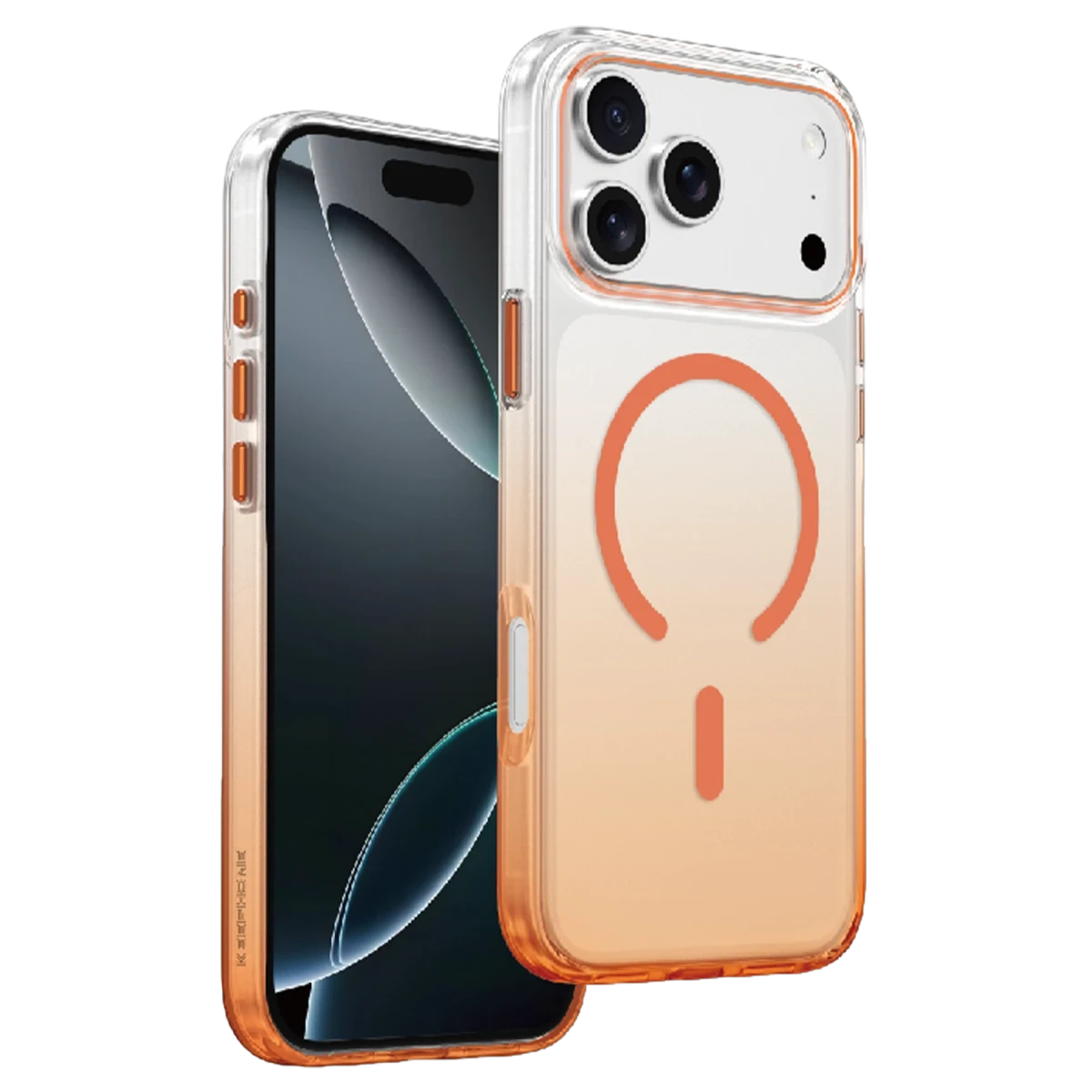 Keephone Apple iPhone 17 Pro Aurora Pro Magsafe Kılıf - Turuncu