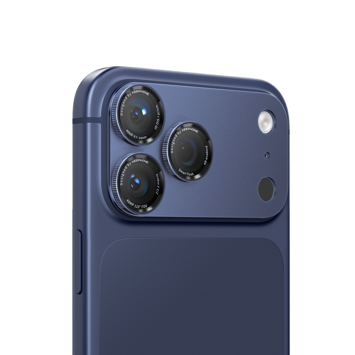 Keephone Apple iPhone 17 Pro Axion Kamera Lens Koruyucu - Lacivert