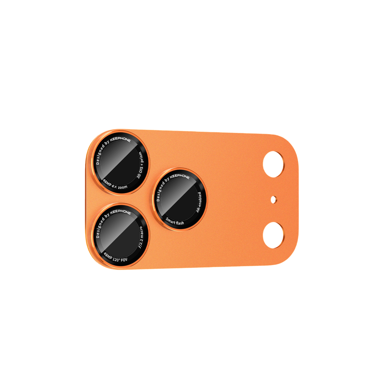 Keephone Apple iPhone 17 Pro Axion Kamera Lens Koruyucu - Turuncu