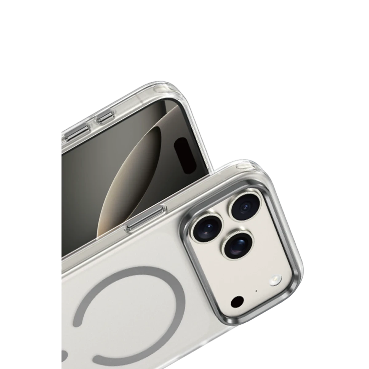 Keephone Apple iPhone 17 Pro Dazzle Pro Matte Magsafe Kılıf - Natural Grey