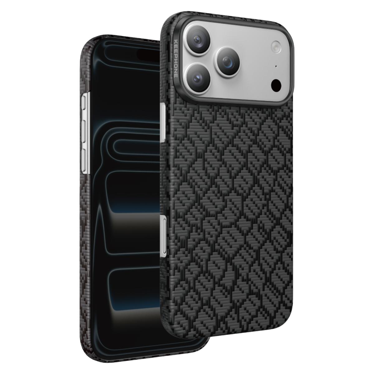 Keephone Apple iPhone 17 Pro Drakon Aramid Magsafe Kapak - Siyah