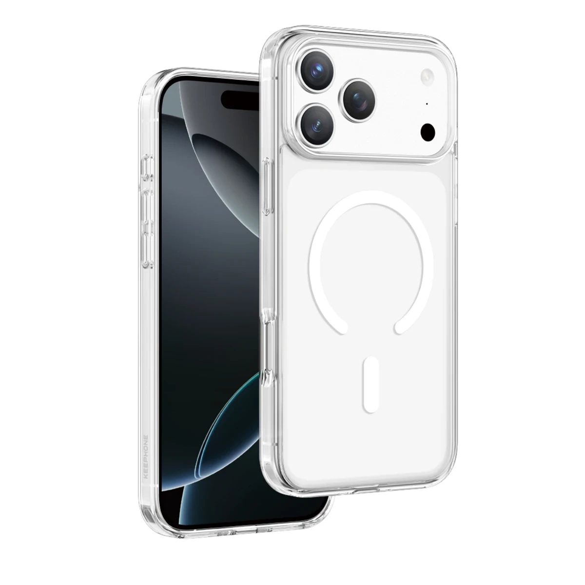 Keephone Apple iPhone 17 Pro Hybrid Pro Magsafe Kılıf - Şeffaf