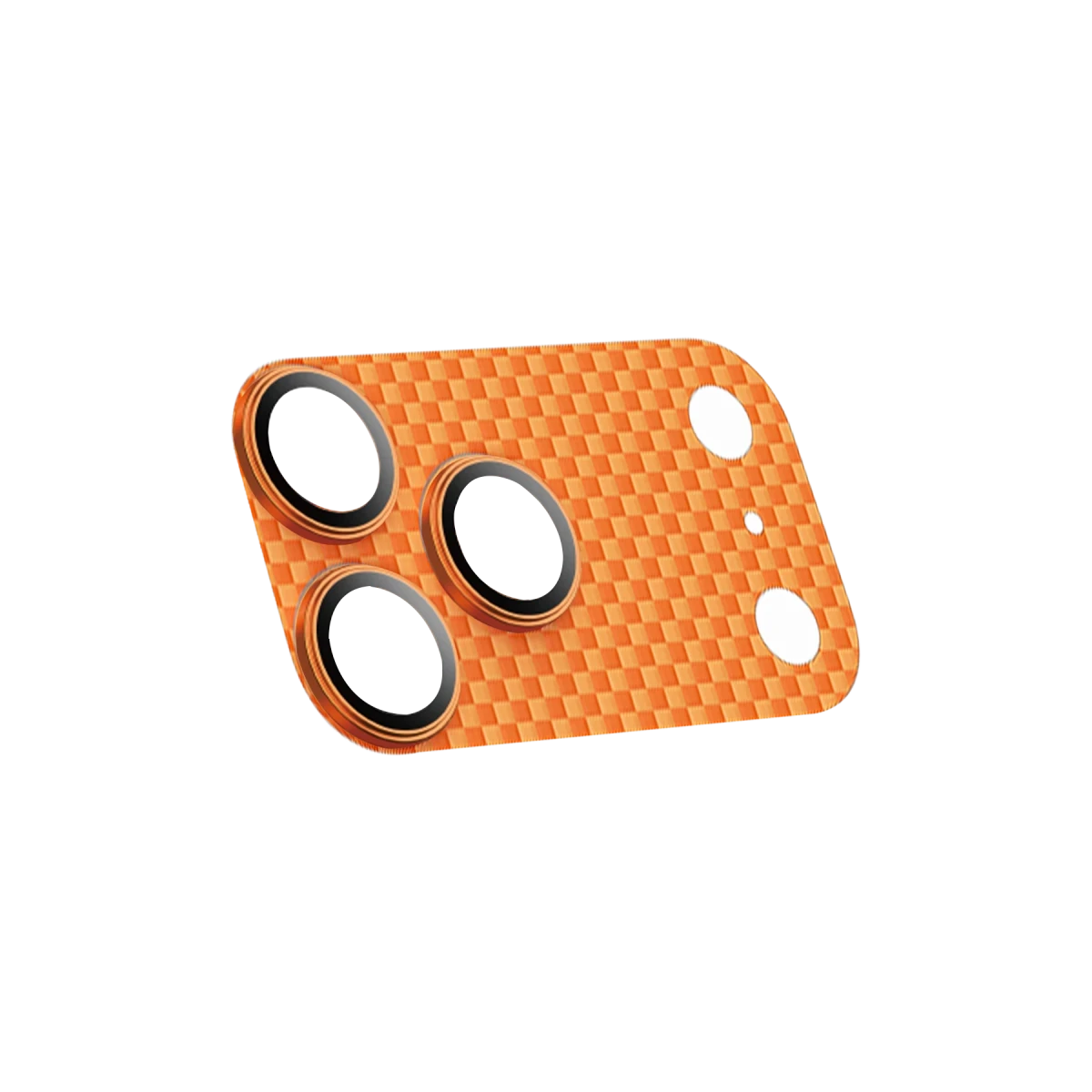 Keephone Apple iPhone 17 Pro Kevlar Kamera Lens - Açık Turuncu