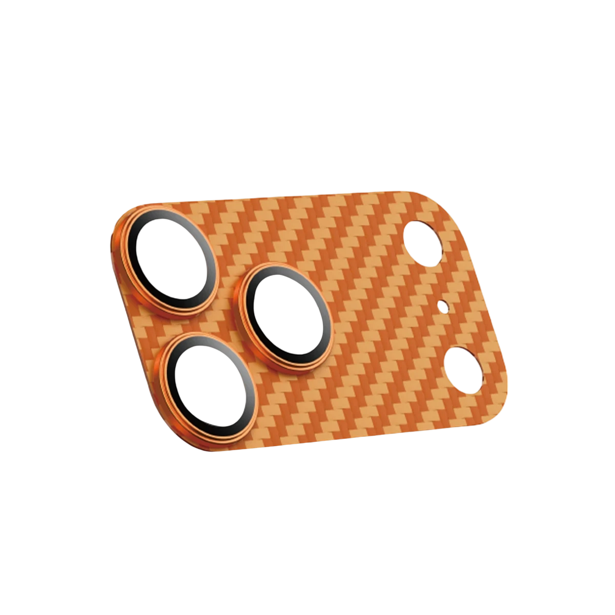 Keephone Apple iPhone 17 Pro Kevlar Kamera Lens - Koyu Turuncu