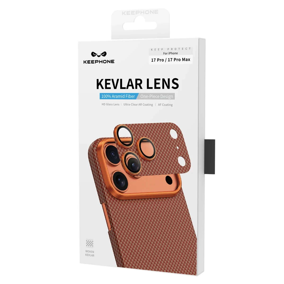 Keephone Apple iPhone 17 Pro Kevlar Kamera Lens - Lacivert