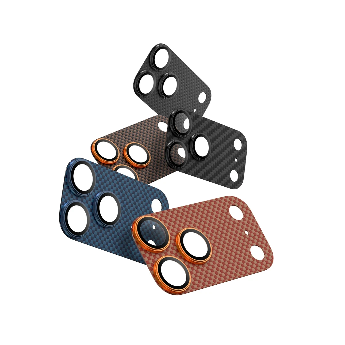Keephone Apple iPhone 17 Pro Kevlar Kamera Lens - Turuncu