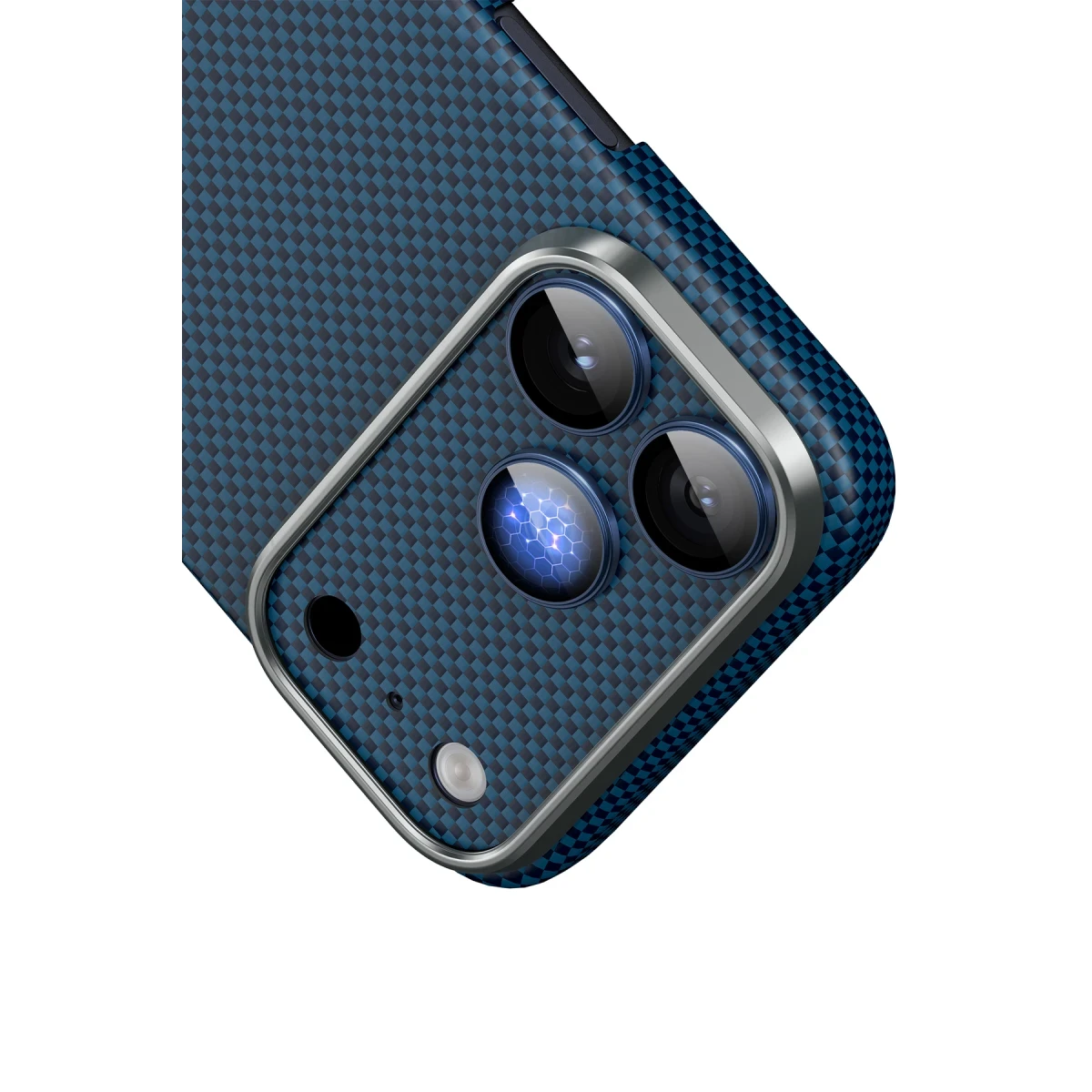 Keephone Apple iPhone 17 Pro Kevlar Kamera Lens - Turuncu