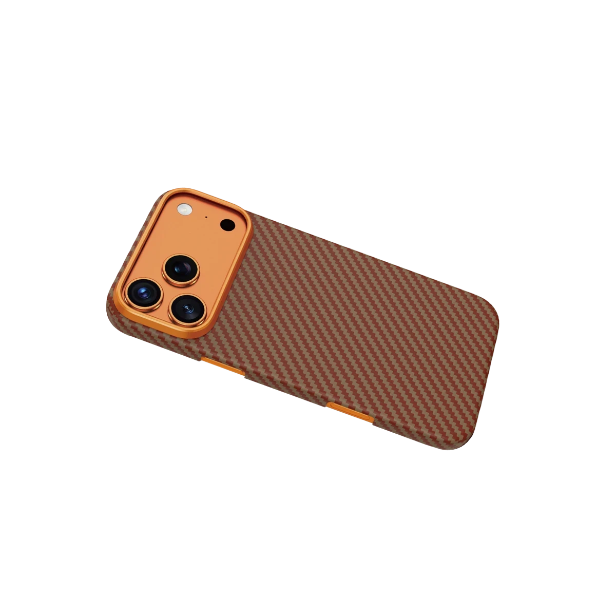 Keephone Apple iPhone 17 Pro Kevlar Diago Magsafe Kılıf - Turuncu