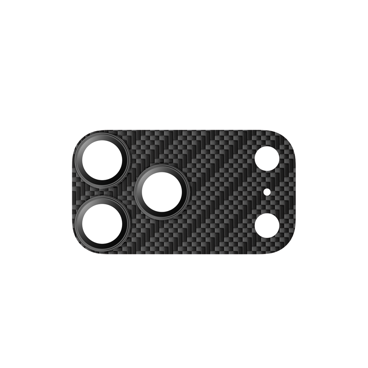Keephone Apple iPhone 17 Pro Kevlar Robin Kamera Lens Koruyucu - Siyah