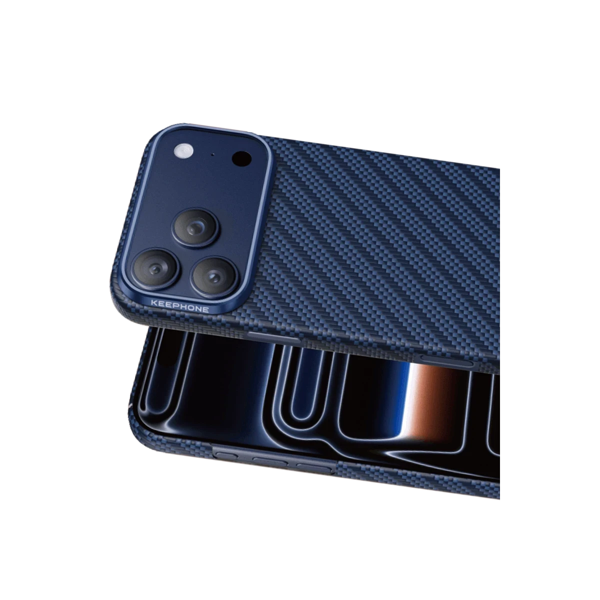 Keephone Apple iPhone 17 Pro Kevlar Robin Magsafe Kılıf - Lacivert