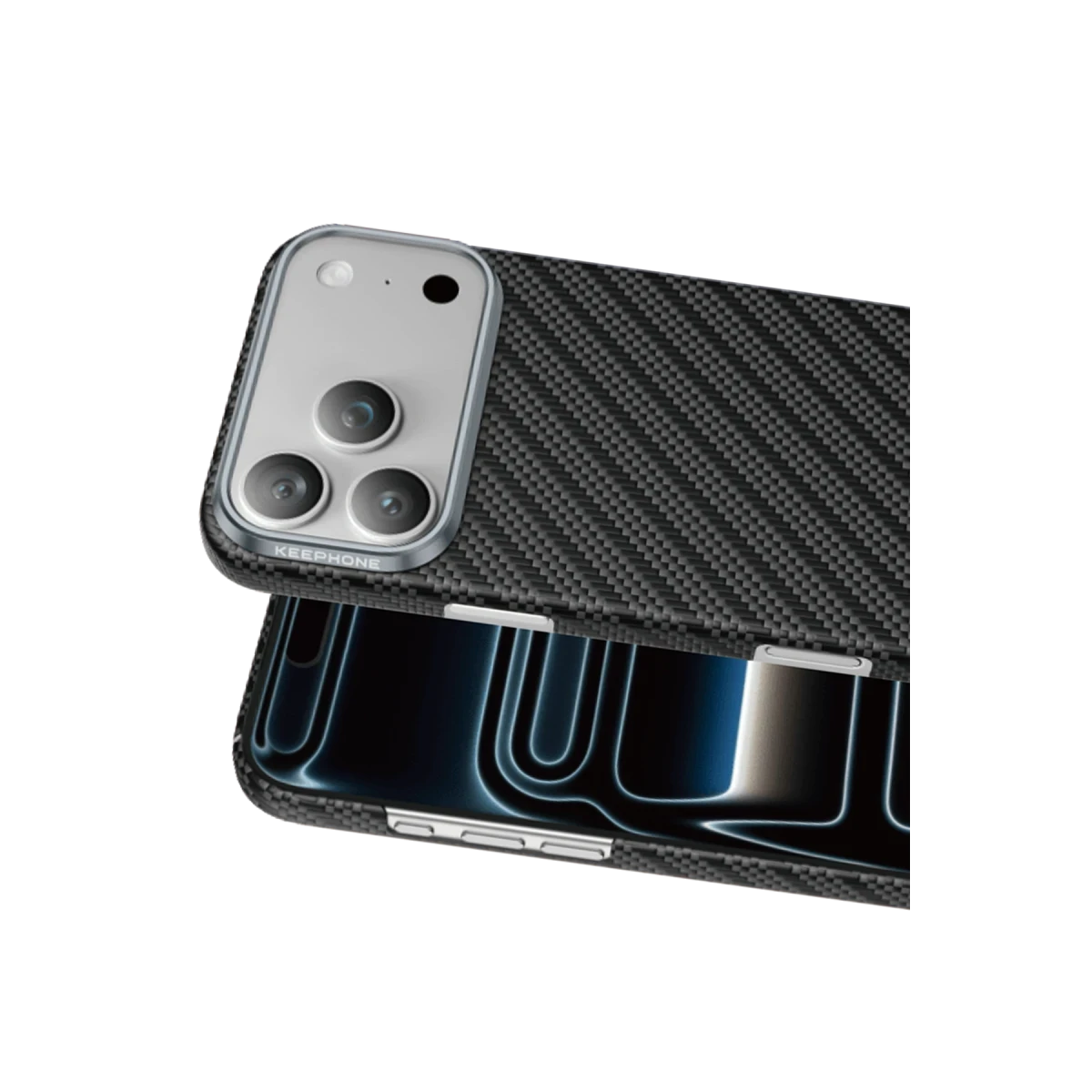 Keephone Apple iPhone 17 Pro Kevlar Robin Magsafe Kılıf - Siyah