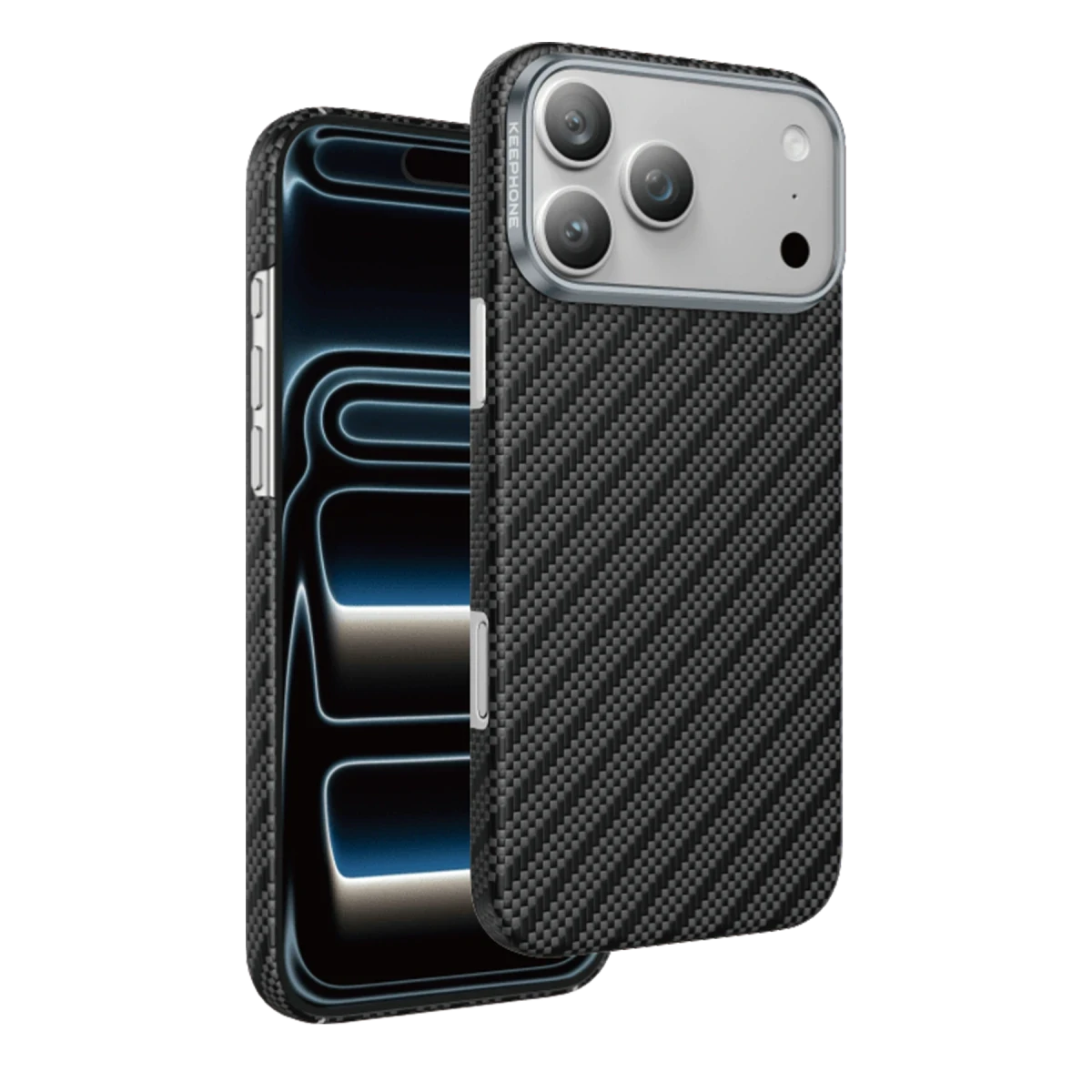Keephone Apple iPhone 17 Pro Kevlar Robin Magsafe Kılıf - Siyah