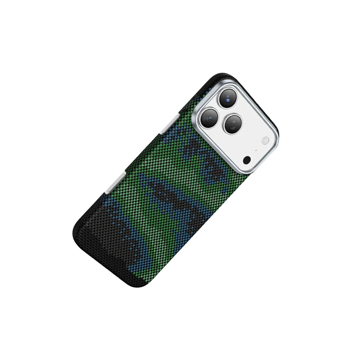 Keephone Apple iPhone 17 Pro Kevlar Starry Magsafe Kapak - Yeşil